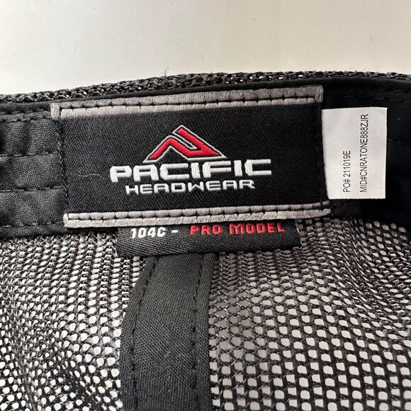 Adapt Superwater Trucker Hat Pacific Headwear Adjustable Cap Mesh Snapback Black - Picture 10 of 11